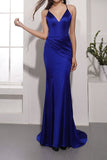 Vestido de noche azul real