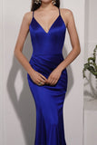Vestido de noche azul real