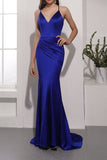 Vestido de noche azul real