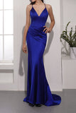Vestido de noche azul real