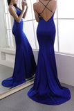 Vestido de noche azul real