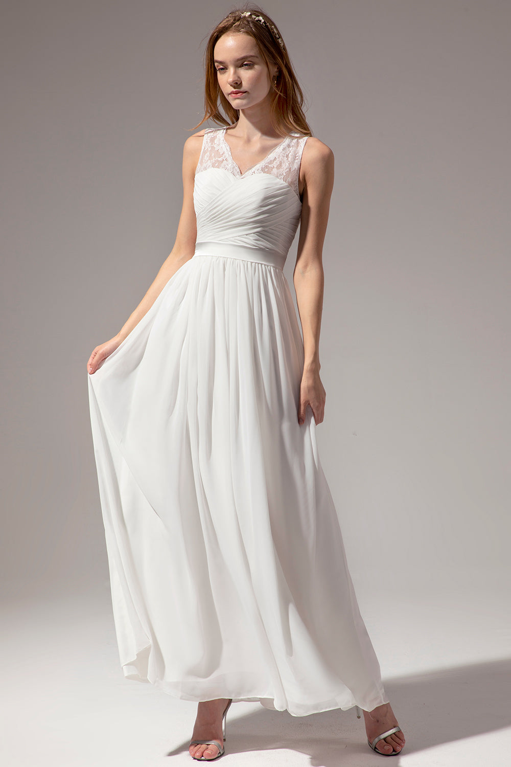 Vestido Largo de Novia Blanco