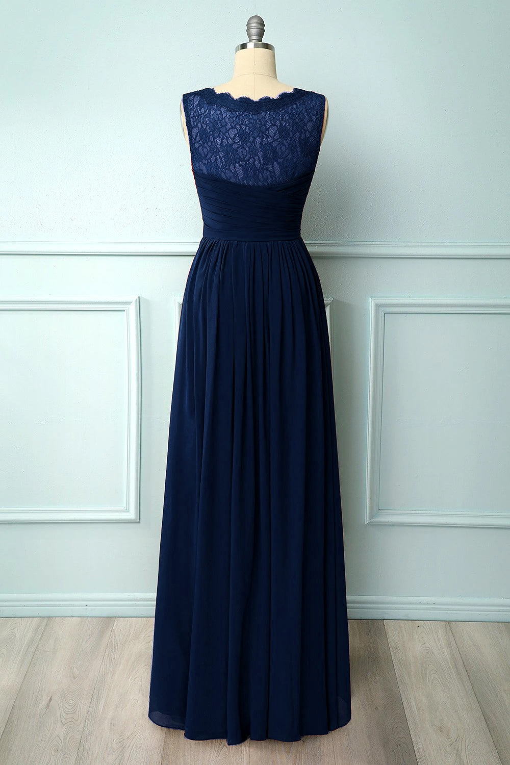 Vestido de dama de honor largo- borgoña