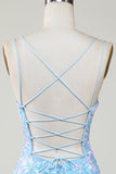 Bodycon Spaghetti Straps Vestido de fiesta con Aqqliques