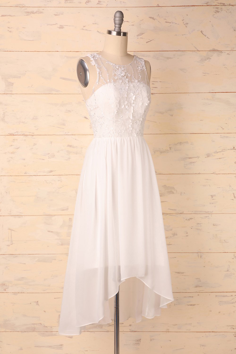 Vestido blanco apliques