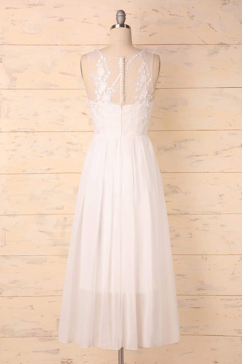 Vestido blanco apliques