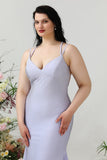 Sirena Lila Talla Grande Vestido de Fiesta