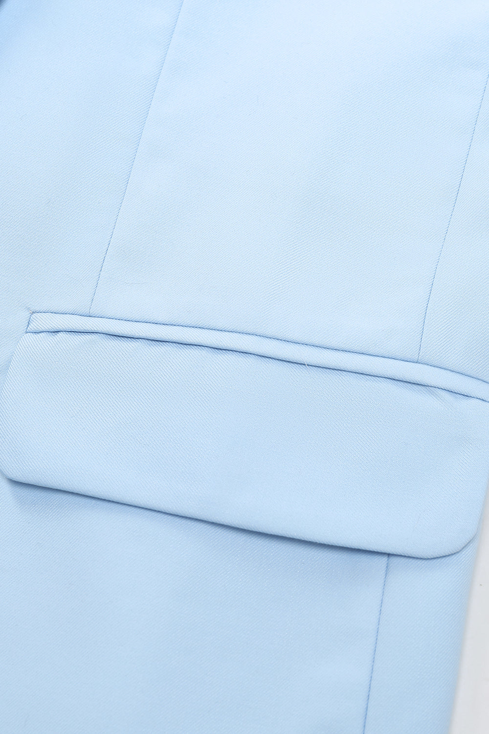 Trajes de Fiesta Azul Claro Solapa de Pico 2 Piezas