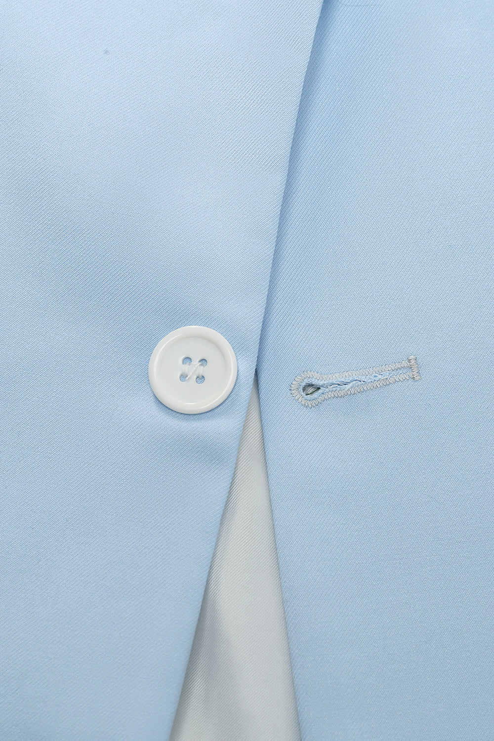 Trajes de Fiesta Azul Claro Solapa de Pico 2 Piezas