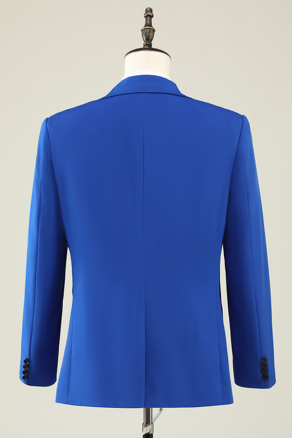 Slim Fit Peak Lapel One Button Blue Trajes de fiesta para hombres