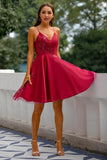 Vestido de cóctel rojo
