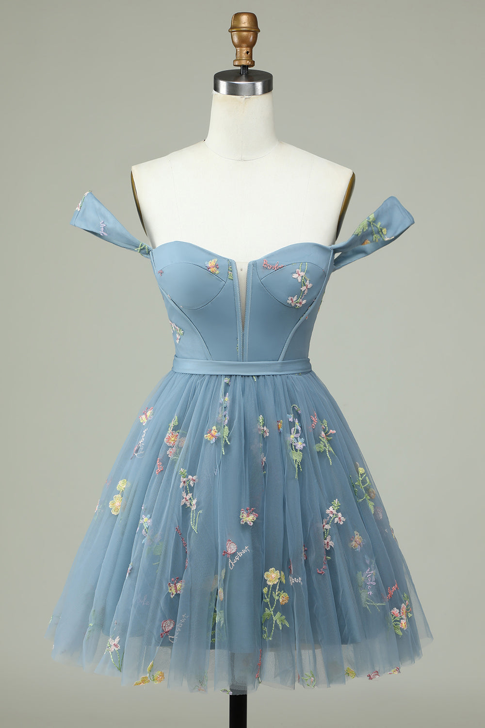 Vestido de Cóctel Corsé Negro A Línea