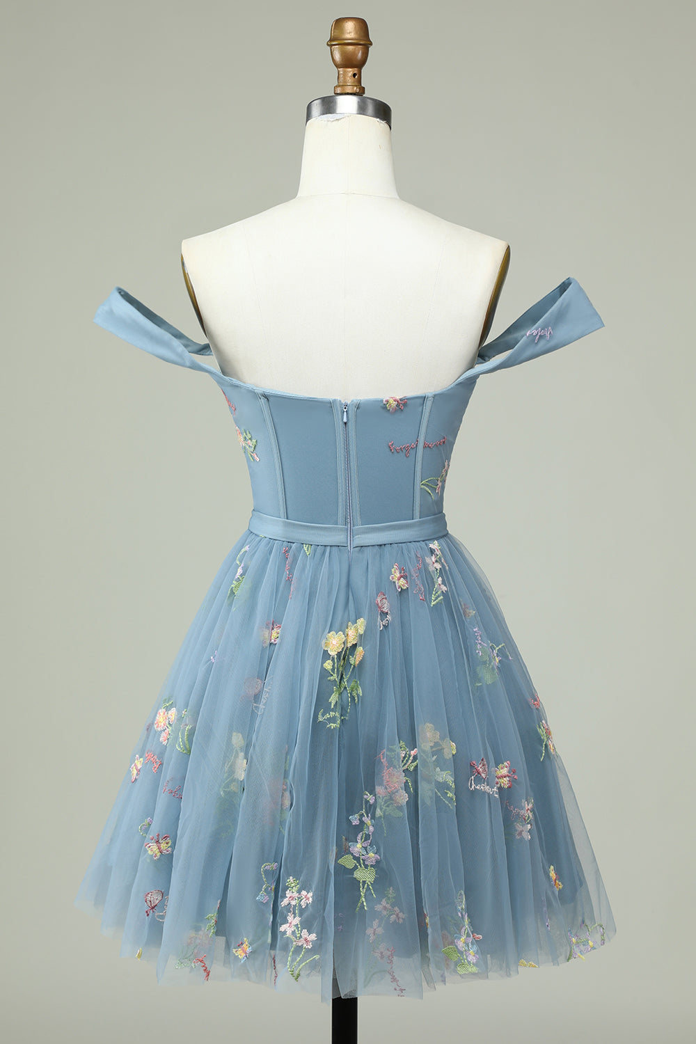 Vestido de Cóctel Corsé Negro A Línea