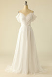 Vestido de novia blanco de tul