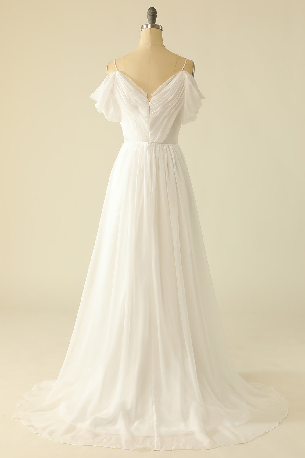 Vestido de novia blanco de tul
