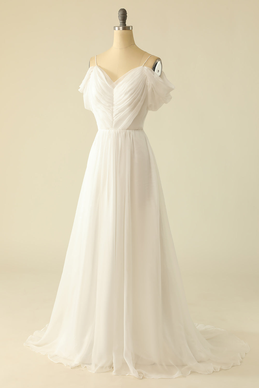 Vestido de novia blanco de tul