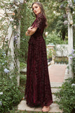 Vestido de Dama de Honor Cuello en V A Línea