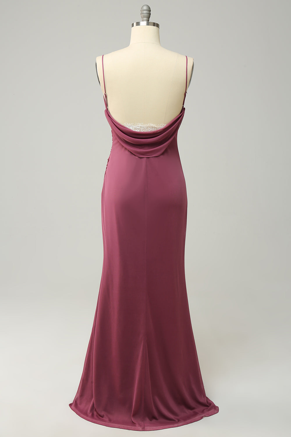 Rosa del  Desierto Vestido de Fiesta Con Espalda abierta