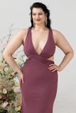 Halter Rosa del Desierto Vestido Invitado Boda Talla Grande