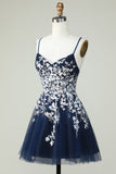 Dusty Sage Spaghetti Straps Homecoming Dress con Criss Cross Back