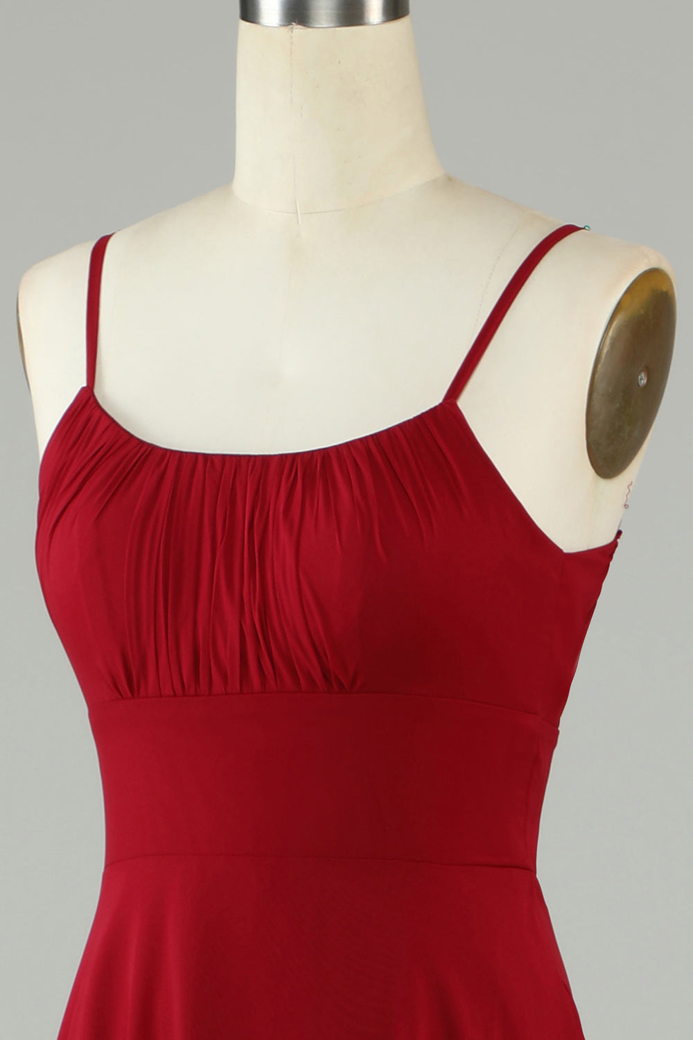 A-Line Tirantes de Espagueti Vestido de Dama de Honor