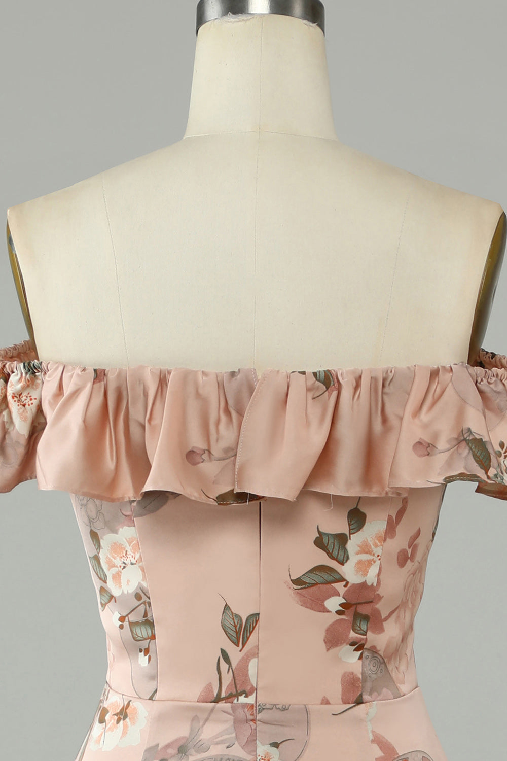 Flor Estampado Vestido de Dama de Honor