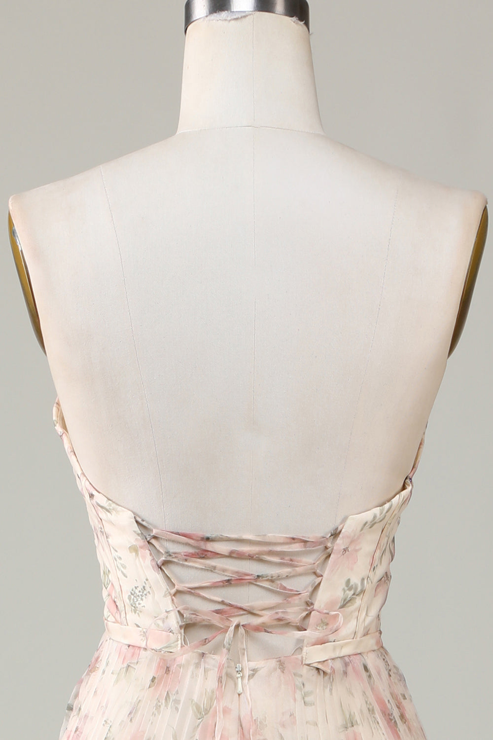 A-Line Sweetheart Champagne Flower Vestido de dama de honor