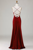 Vestido de Dama de Honor Eucalipto Tirantes de Espagueti