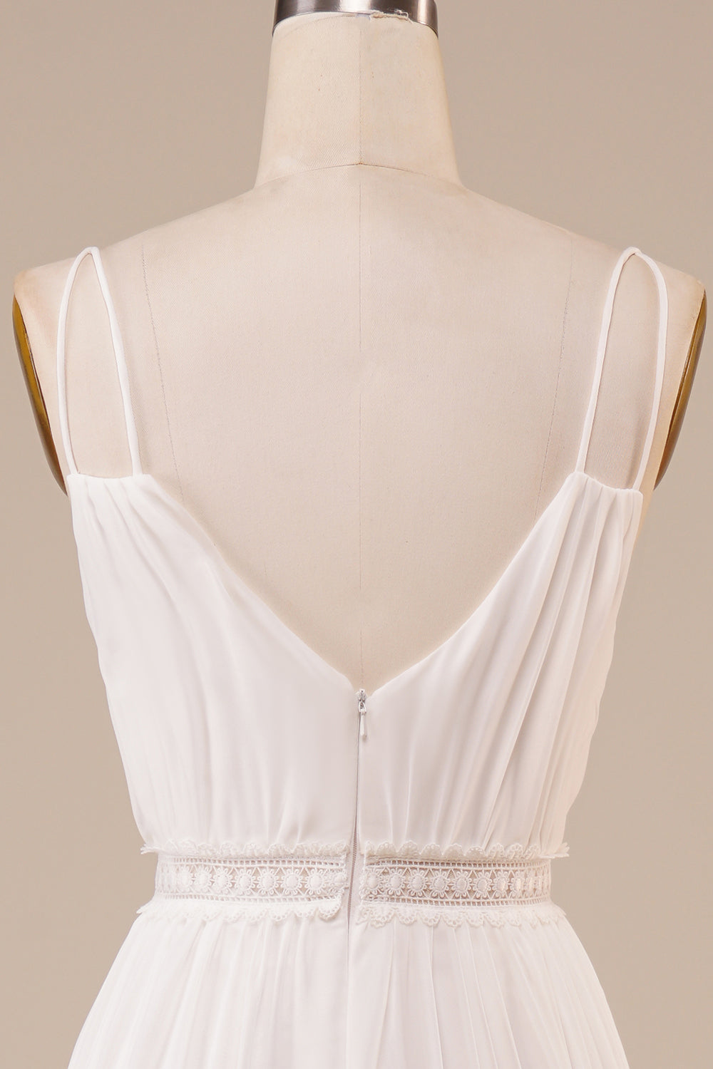 A-Line Simple vestido de novia largo