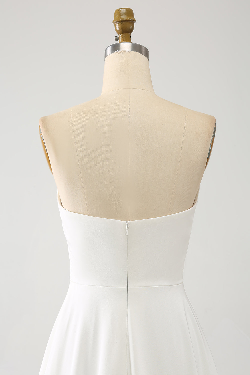 Vestido de novia largo de gasa Ivory A Line con mangas largas de mariposas 3D