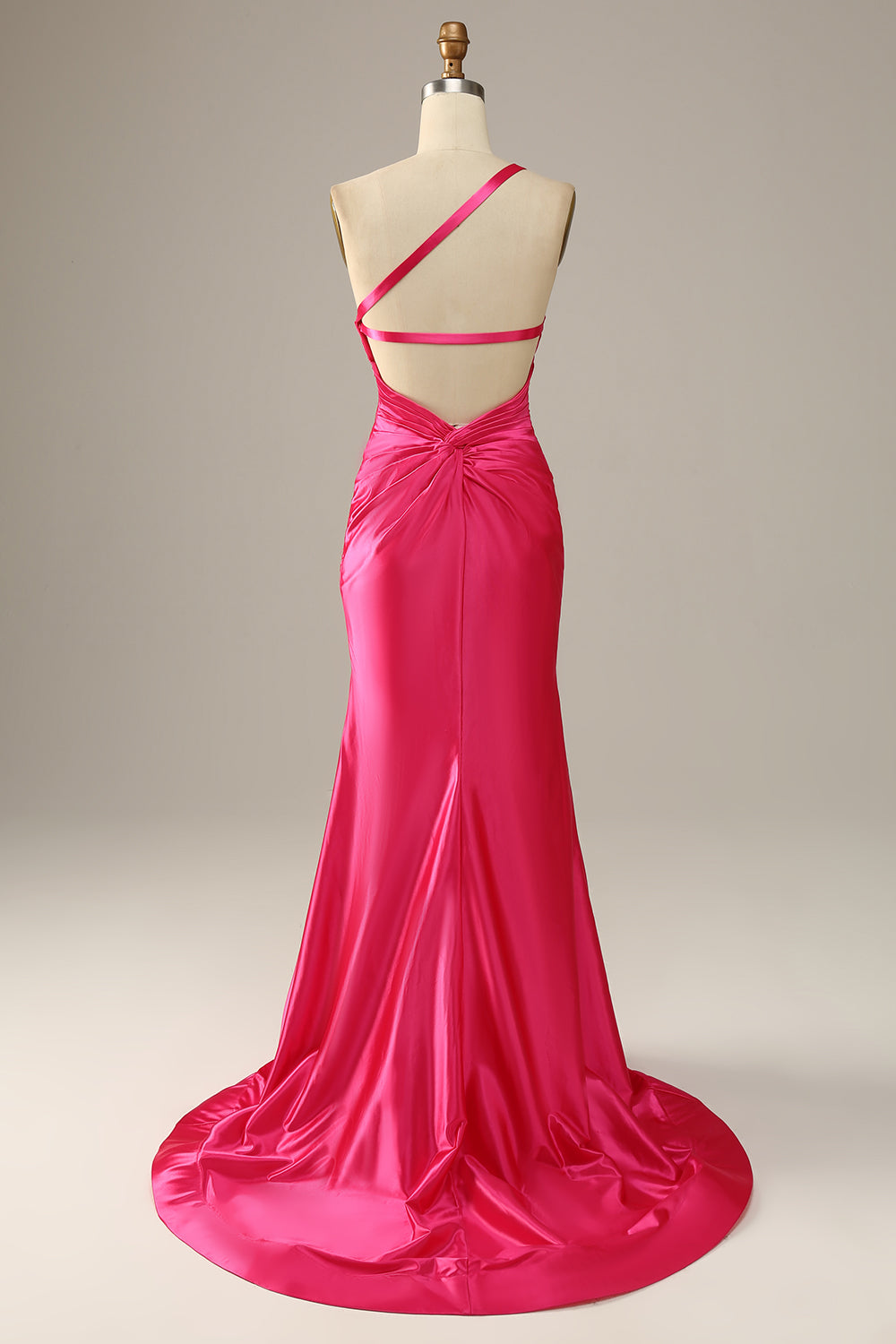 Fucsia Un Hombre Sirena Vestido de Fiesta
