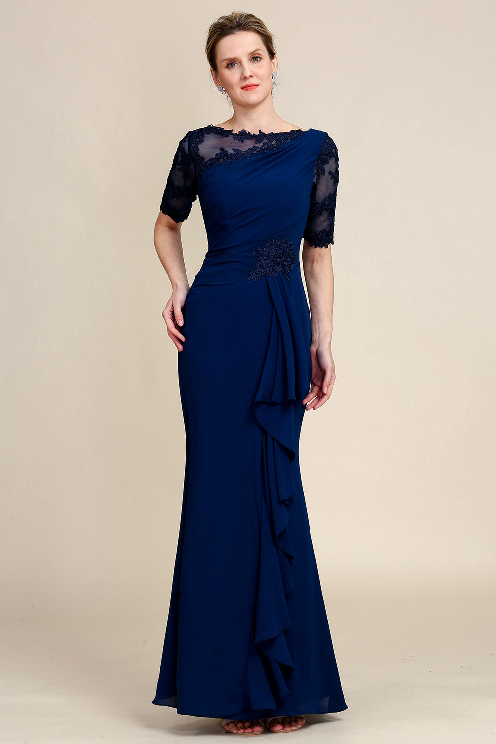 Azul Marino Vestido de Madrina