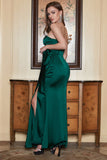 Verde Oscuro Vestido de Graduación Escote Corazón