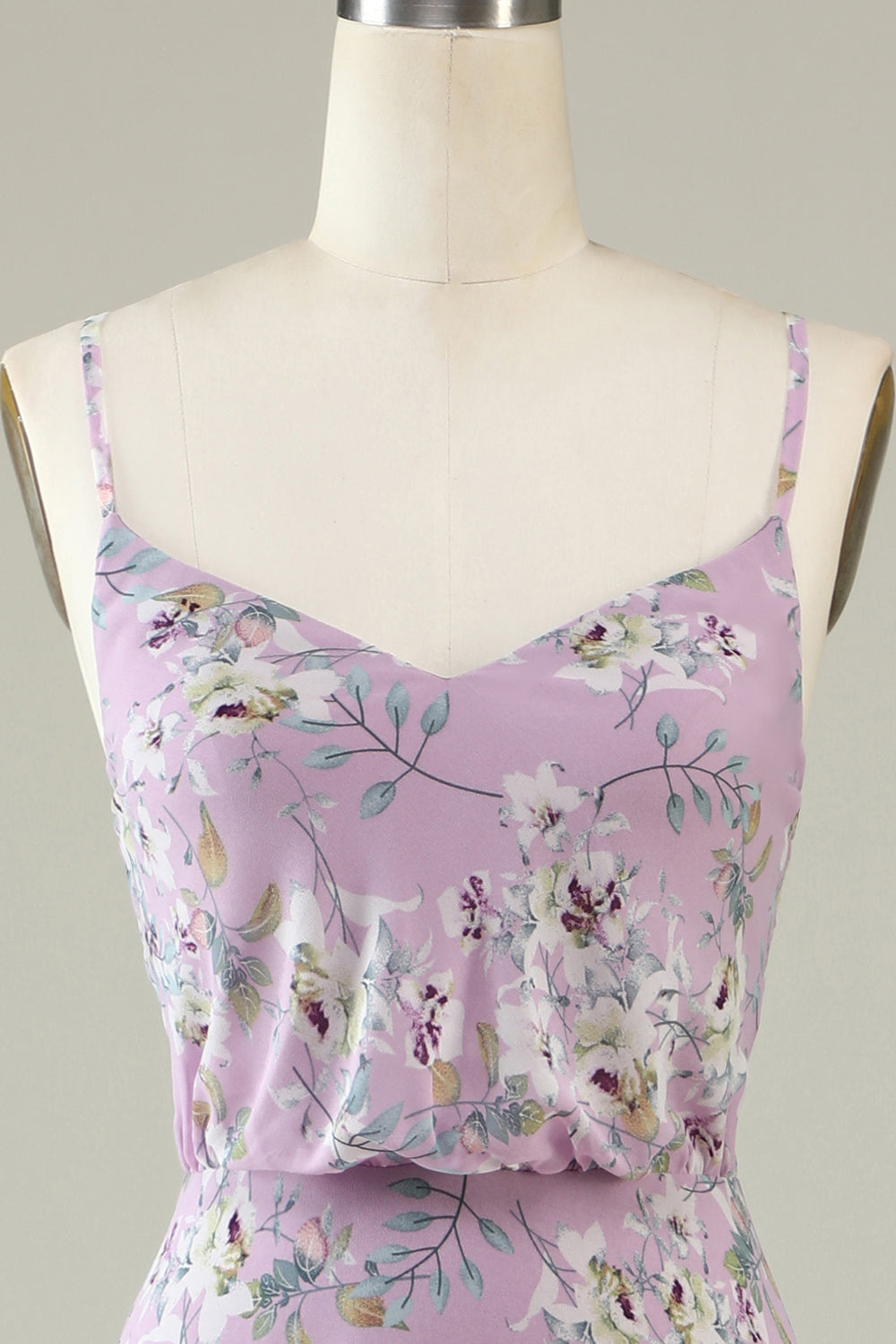 Vestido de Dama de Honor Boho Chiffon Flor Blanco Negro