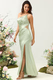 Un Hombro Vestido Invitada Boda Sabio