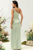 Un Hombro Vestido Invitada Boda Sabio