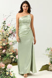 Un Hombro Vestido Invitada Boda Sabio