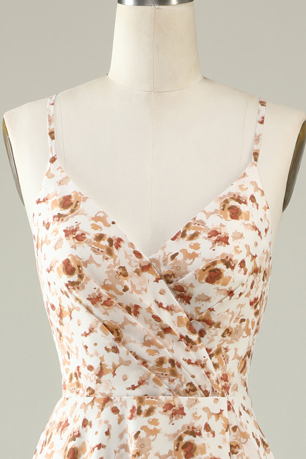 Vestido de Dama de Honor Boho Floral Blanco