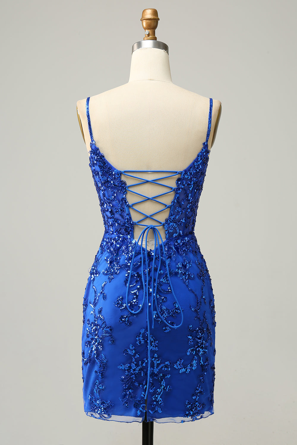 Tirantes de Espagueti Negro Vestido de Cóctel