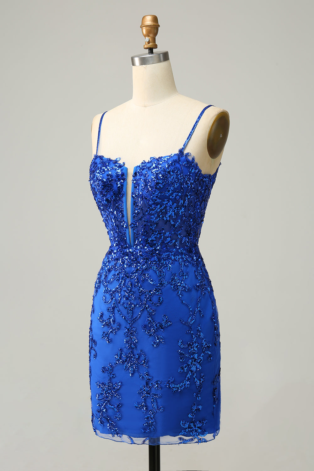 Tirantes de Espagueti Negro Vestido de Cóctel
