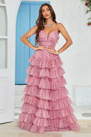 Tirantes de Espagueti Vestido de Graduación Tul Estampado Floral