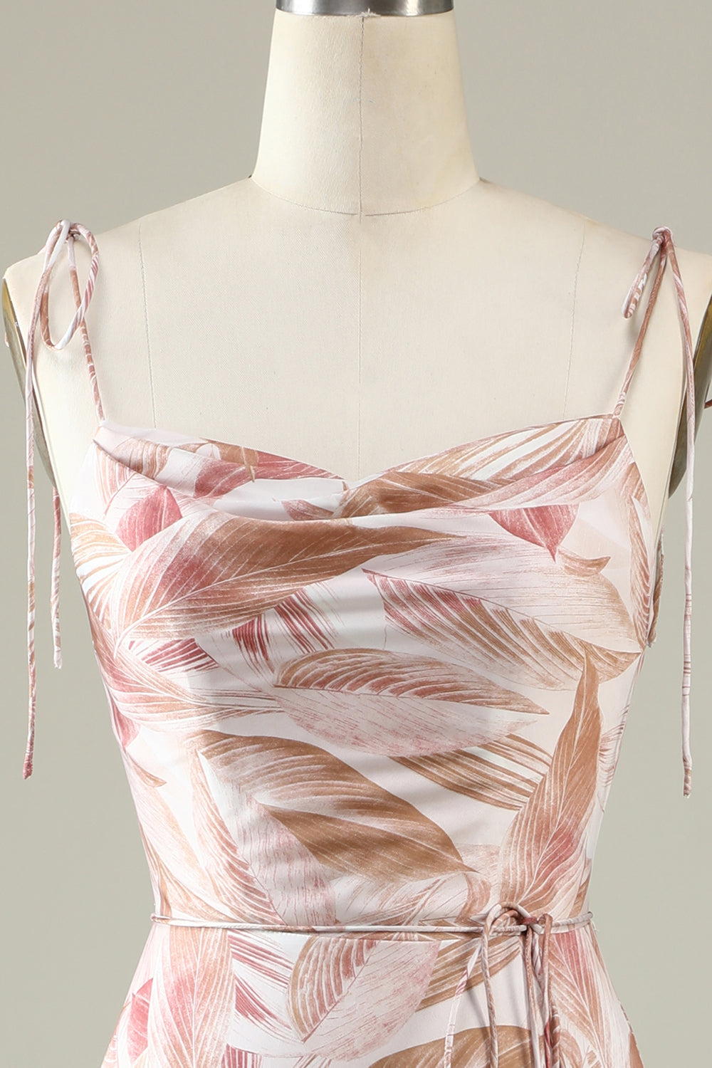 Blush Floral Boho Sirena Vestido de Dama de Honor