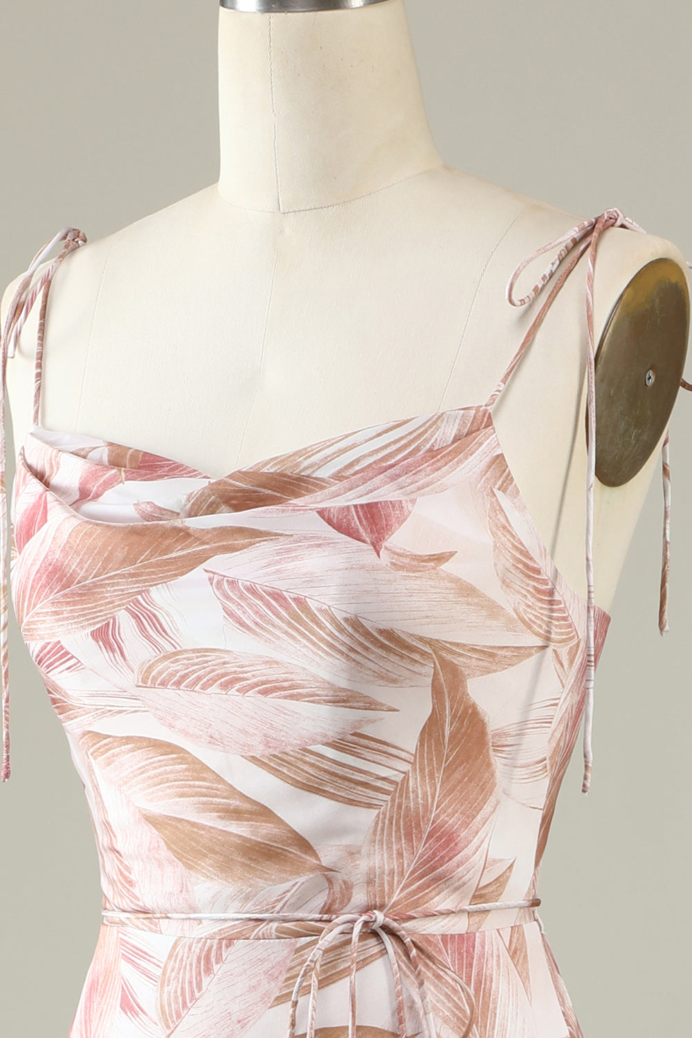 Blush Floral Boho Sirena Vestido de Dama de Honor