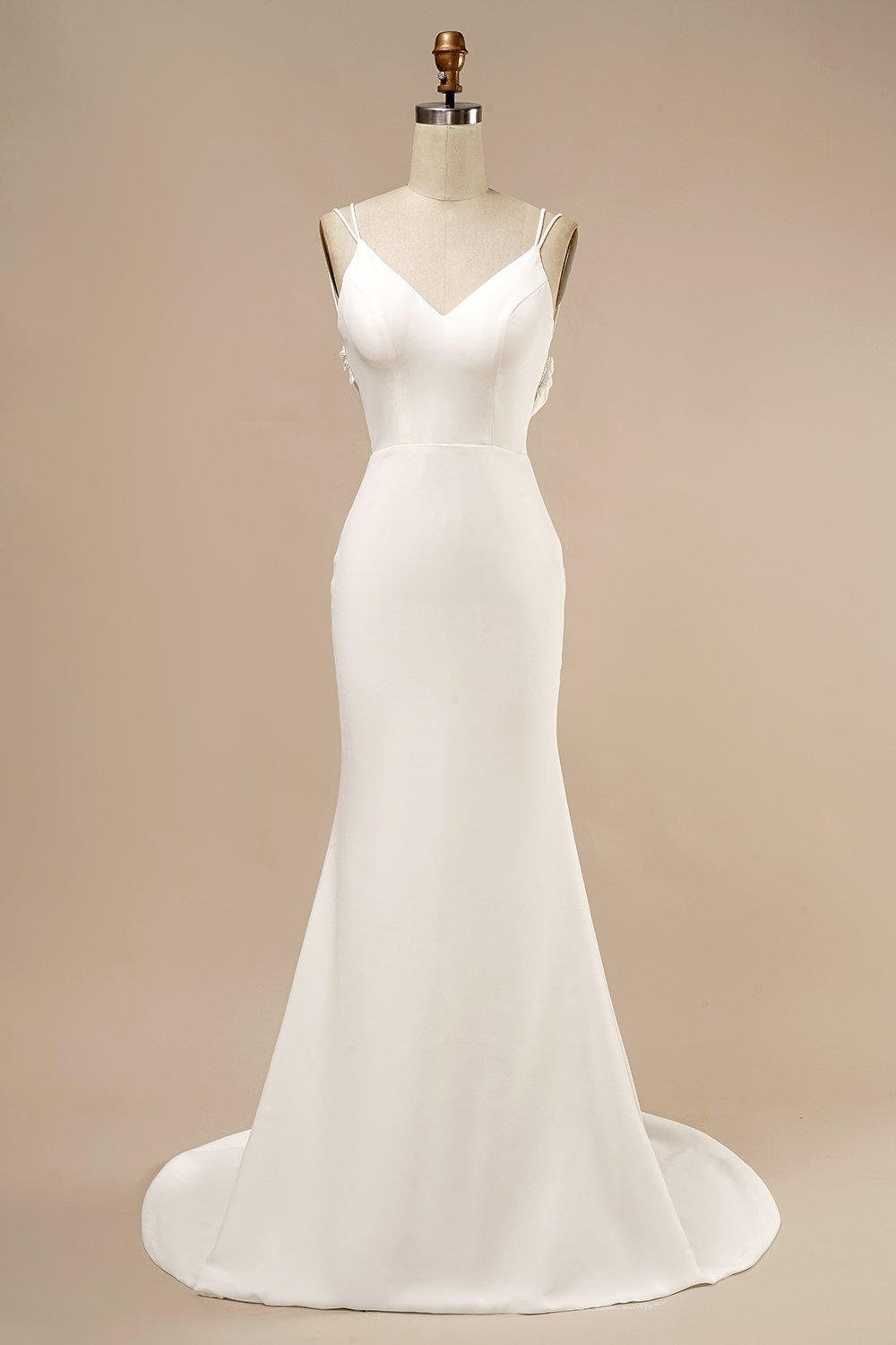 Sirena Boho Vestido de novia con volantes