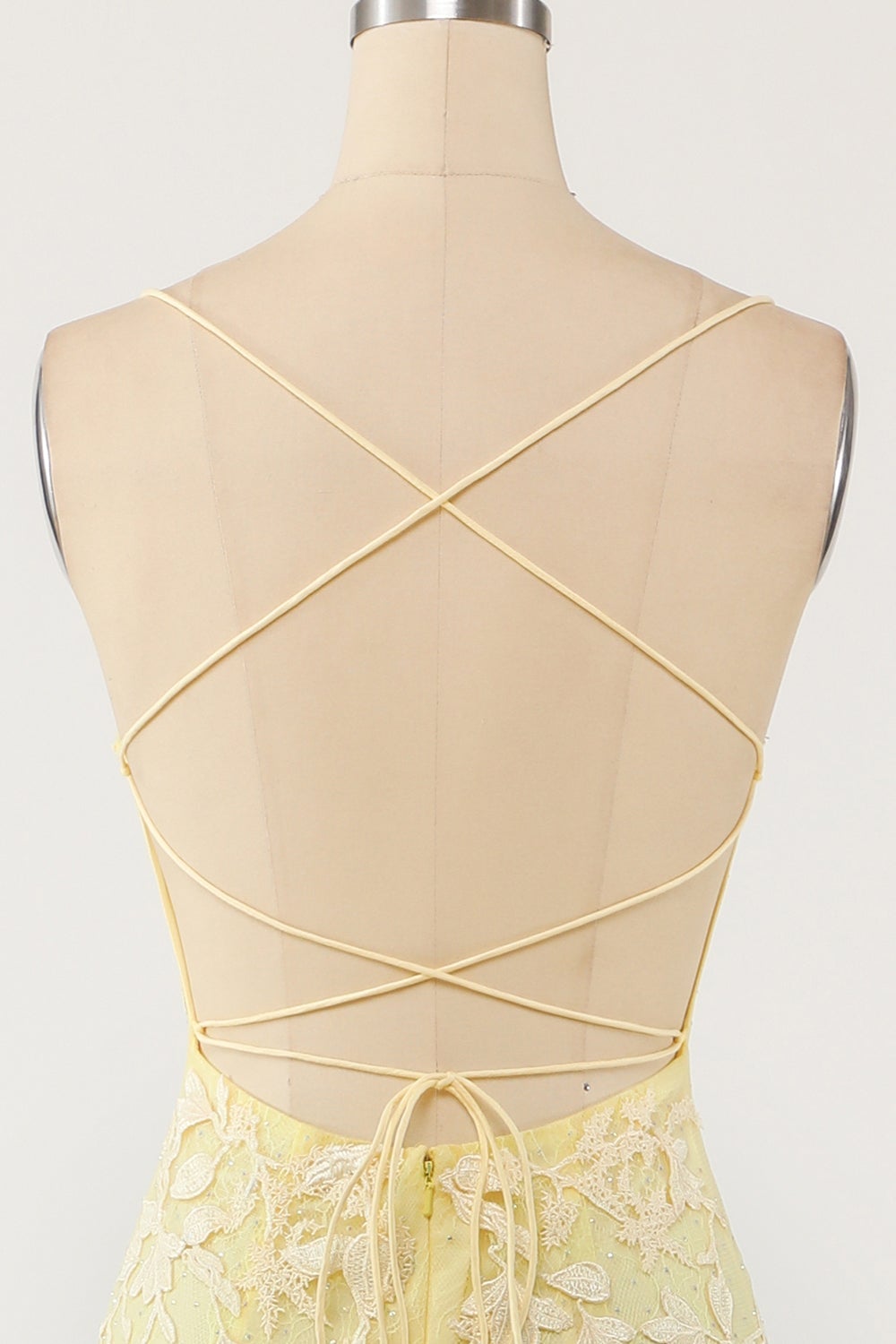 Vestido de fiesta larga de sirena púrpura claro con apliques
