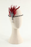 Diadema de plumas negras con cuentas de los años 20