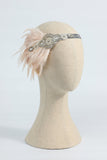 Rubor 1920s Diadema de lentejuelas con plumas