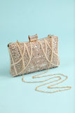 Bolso de bordado Reto Perla