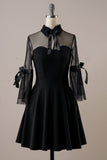Negro vestido de época de Halloween