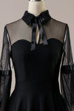 Negro vestido de época de Halloween